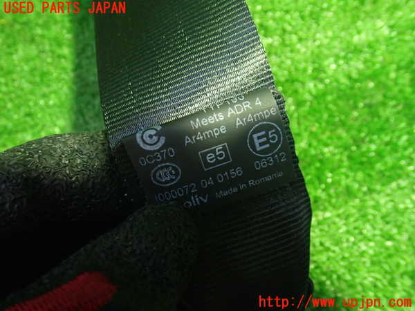 1UPJ-30897155]ボルボ・V40(MD4204T)右2列目シートベルト 中古_m0003.jpg