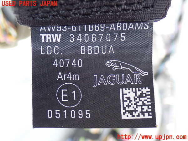 2UPJ-30977185]ジャガー・XJ(J12LA)左2列目シートベルト 中古_m0003.jpg