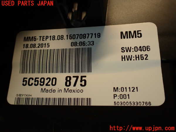 2UPJ-30986170]VW ザ･ビートル(16CBZ)スピードメーター 中古_m0004.jpg