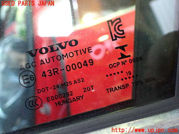 1UPJ-31411260]ボルボ・V40(MB4154T)左前ドア AGC M25 中古_m0003.jpg