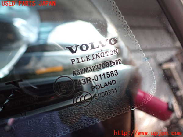 2UPJ-31451382]ボルボ・V60(ZB420)左クォーターガラス 中古(43R-011583 M3232)_m0002.jpg