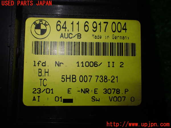2UPJ-31676066]BMW 320i(AV22)エアコンスイッチ1 中古  E46_m0004.jpg