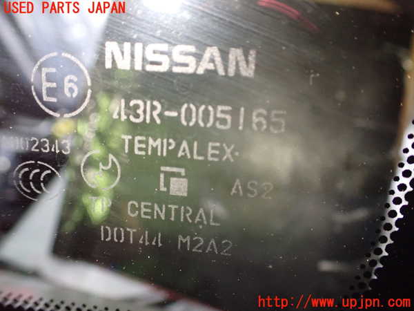 2UPJ-32041382]フェアレディZ(Z33)左クォーターガラス (43R-005165 M2A2) 中古_m0002.jpg