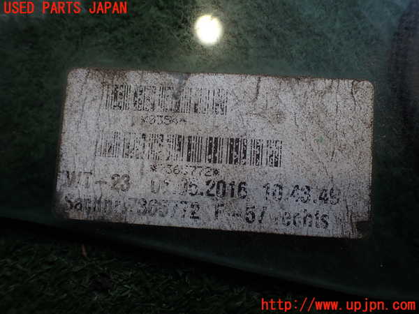 2UPJ-32431380]BMW ミニ(MINI)クーパー コンバーチブル(WG15)(F57)右クォーターガラス 中古(43R-00049 M25)_m0003.jpg