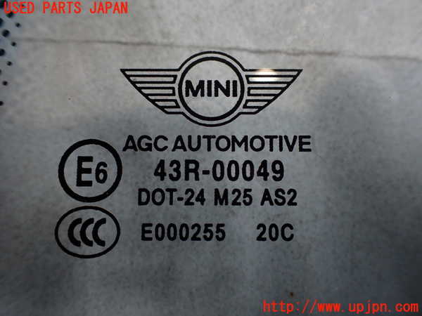 2UPJ-32431382]BMW ミニ(MINI)クーパー コンバーチブル(WG15)(F57)左クォーターガラス 中古(43R-00049 M25)_m0002.jpg