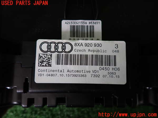 2UPJ-32456170]アウディ・A1 スポーツバック(8XCHZ)スピードメーター 中古_m0003.jpg