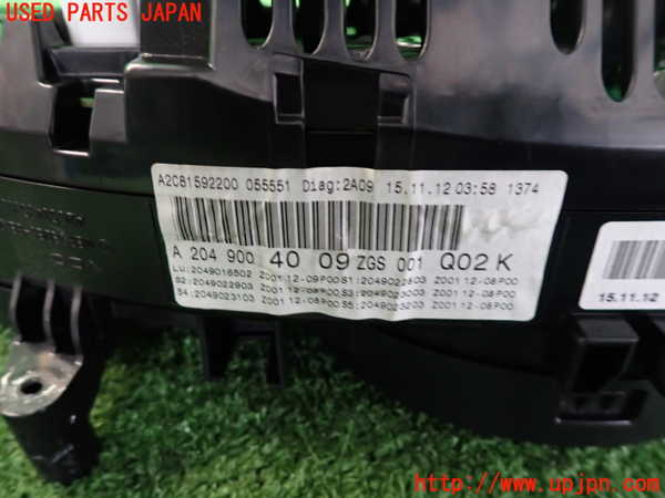 2UPJ-32826170]ベンツ C180 ステーションワゴン(204249)(S204)スピードメーター 中古_m0003.jpg
