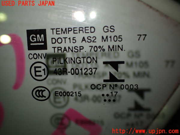 2UPJ-32851268]シボレー・カマロ コンバーチブル(A1XC)左ドアガラス 中古_m0002.jpg