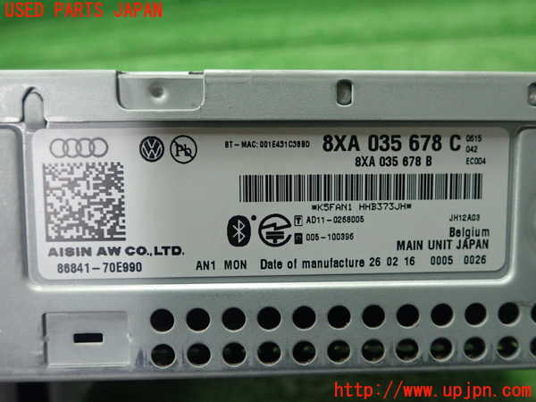 1UPJ-32886589]アウディ・A1 スポーツバック(8XCHZ)カーナビゲーション 中古_m0002.jpg