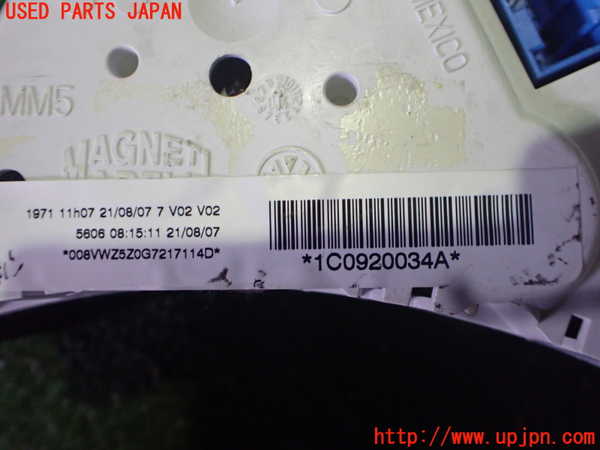 2UPJ-33156170]VW ニュービートル(9CAZJ)スピードメーター 中古_m0003.jpg