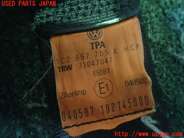 2UPJ-33157075]VW ニュービートル(9CAZJ)助手席シートベルト 中古_m0002.jpg