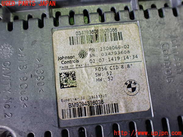 2UPJ-33806629]BMW ミニ(MINI)クーパーS(XM20)(F56)モニター 中古_m0003.jpg