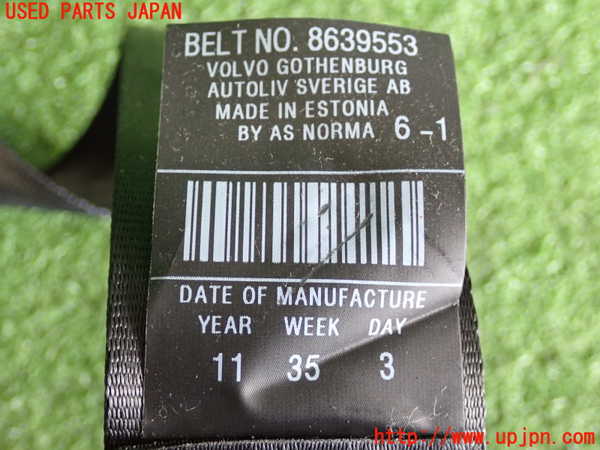 2UPJ-33837155]ボルボ・V50(MB4204S)右2列目シートベルト 中古_m0003.jpg