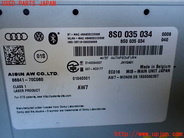 1UPJ-34166589]アウディ・TT クーペ(FVCHH)カーナビゲーション 中古_m0004.jpg