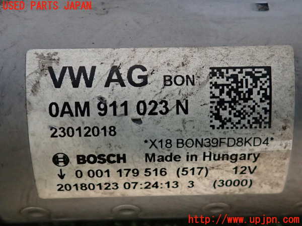 2UPJ-34196010]VW ゴルフ(AUCJZ)セルモーター 中古_m0003.jpg