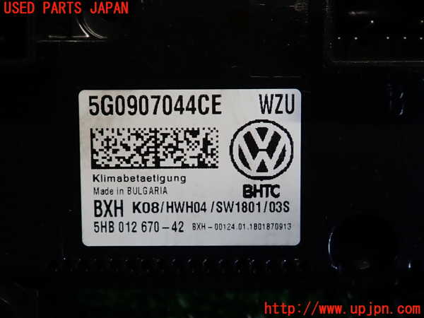 2UPJ-34196066]VW ゴルフ(AUCJZ)エアコンスイッチ1 中古_m0003.jpg