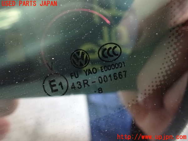 2UPJ-34301382]VW ゴルフ トゥーラン(1TBLG)左クォーターガラス 中古 FUYAO 43R-001667_m0003.jpg
