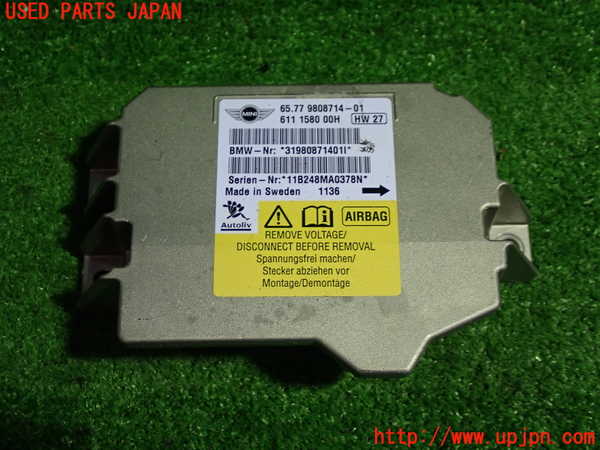 1UPJ-34366145]BMW ミニ(MINI)ジョンクーパーワークス(JCW) R56(MFJCW)エアバッグコンピューター 中古_m0001.jpg