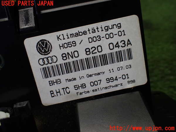5UPJ-34406066]アウディ・TT ロードスター(8NAUQ)エアコンスイッチ1 中古_m0004.jpg