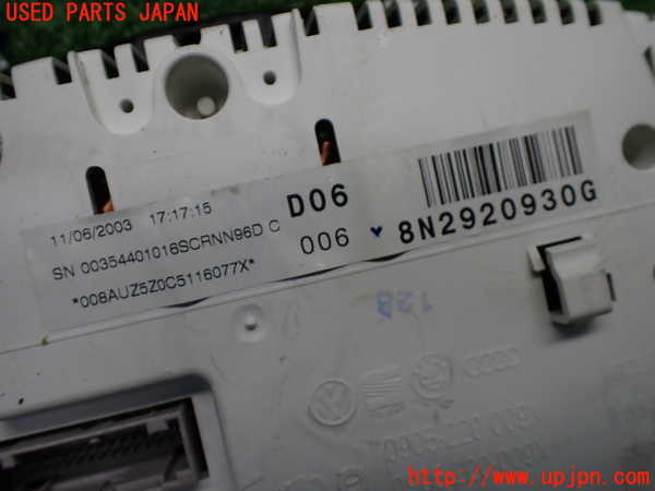 1UPJ-34406170]アウディ・TT ロードスター(8NAUQ)スピードメーター ジャンク_m0003.jpg
