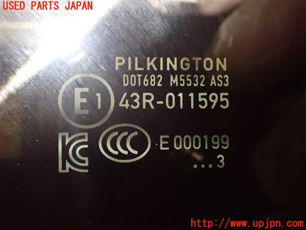 2UPJ-34551372]ポルシェ・タイカン 4S(J1NB)左サイドセンターガラス 中古(43R-011595 M5532)_m0002.jpg