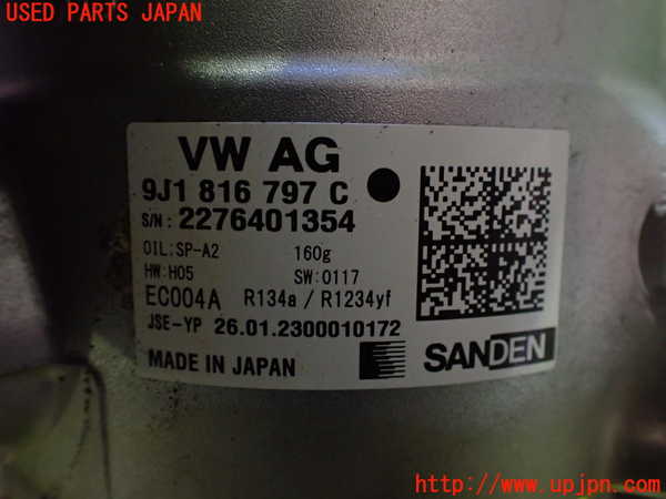 2UPJ-34556025]ポルシェ・タイカン 4S(J1NB)エアコンコンプレッサー 中古_m0004.jpg