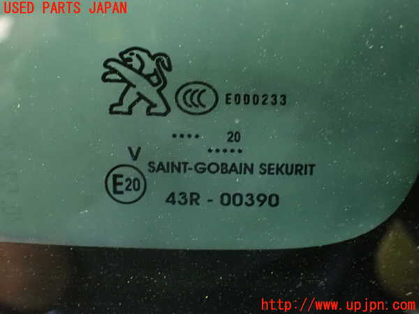 1UPJ-34801380]プジョー・508SW(R85G06)右クォーターガラス 中古_m0002.jpg