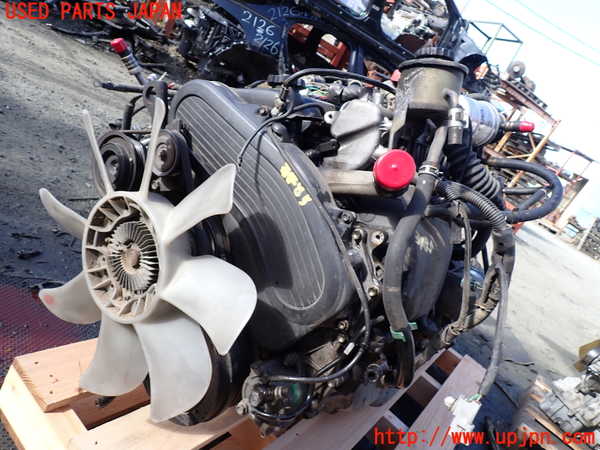 1UPJ-34852003]ランクル100系(HDJ101K)エンジン・ミッションセット(補機類・ECU付）1HD-FTE 4FAT 中古_m0003.jpg