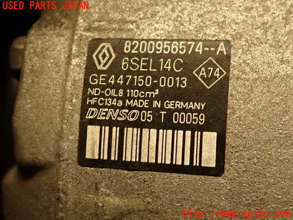 2UPJ-34876025]ルノー・メガーヌ R.S.(ルノー・スポール)(DZF4R1)エアコンコンプレッサー 中古_m0003.jpg