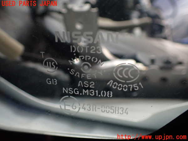 2UPJ-35041202]日産リーフ(ZE1)左フロント三角窓ガラス 中古(43R-005834 M31.08)_m0002.jpg