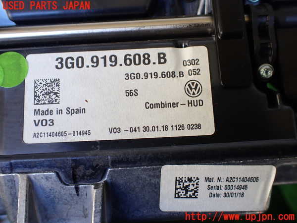 1UPJ-35406239]VW アルテオン(3HDJHF)メーター・その他（HUD） 中古_m0004.jpg