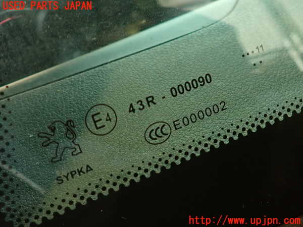 2UPJ-35481382]プジョー・RCZ(T7R5F03)左クォーターガラス (43R-000090) 中古_m0002.jpg