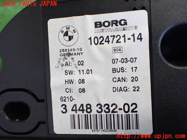2UPJ-35816170]BMW X3(PC30)(E83系)スピードメーター 中古_m0004.jpg