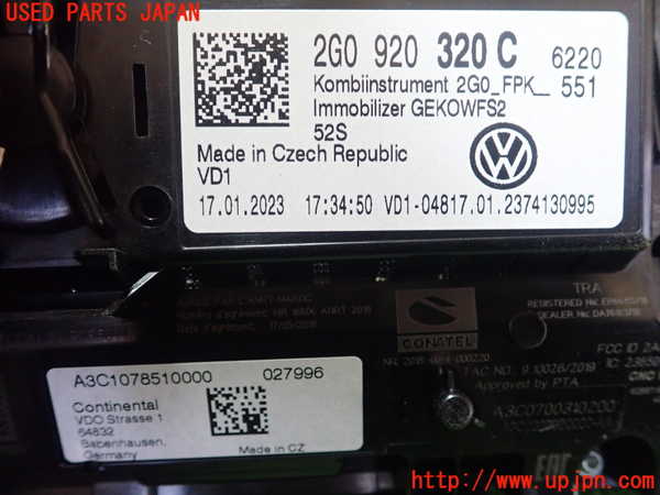 1UPJ-36246170]VW ポロ(AWDLA)スピードメーター 中古_m0004.jpg