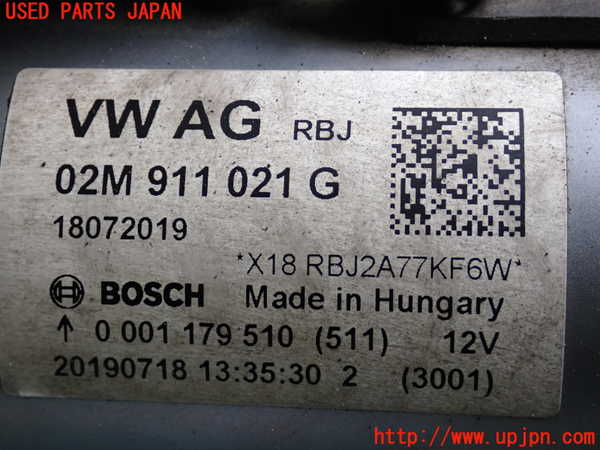 2UPJ-36446010]VW up! GTI(アップ GTI)(AADKR)セルモーター 中古_m0003.jpg