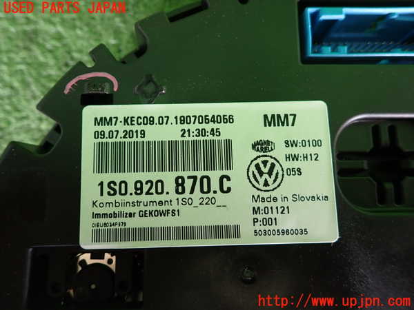 2UPJ-36446170]VW up! GTI(アップ GTI)(AADKR)スピードメーター 中古_m0004.jpg