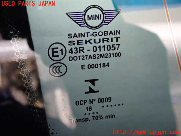 2UPJ-36691382]BMW ミニ(MINI)ジョンクーパーワークス(JCW) クラブマン(LVJCW)(F54)左クォーターガラス 中古(43R-011057 M231)_m0003.jpg