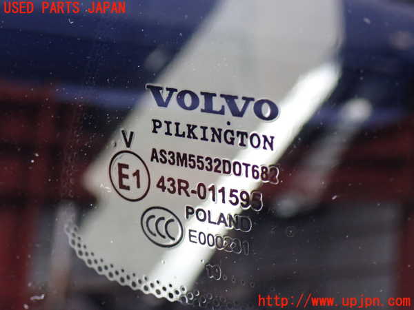 2UPJ-37251380]ボルボ・XC60(UD4204TXC)右クォーターガラス 中古 PILKINGTON M5532 43R-011595_m0003.jpg