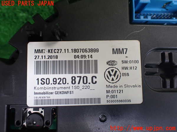 2UPJ-37526170]VW up! GTI(アップ GTI)(AADKR)スピードメーター 中古_m0003.jpg