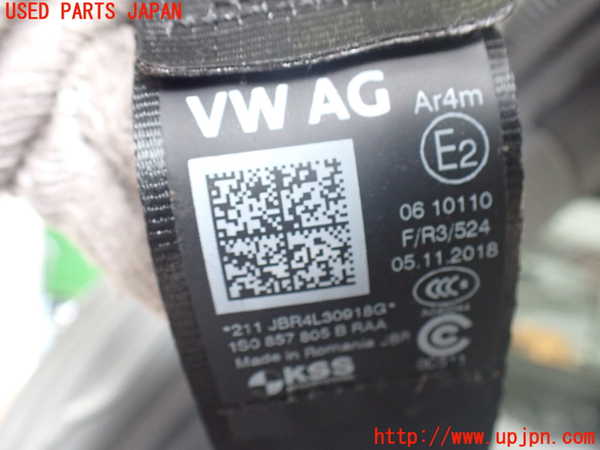 2UPJ-37527185]VW up! GTI(アップ GTI)(AADKR)左2列目シートベルト 中古_m0002.jpg