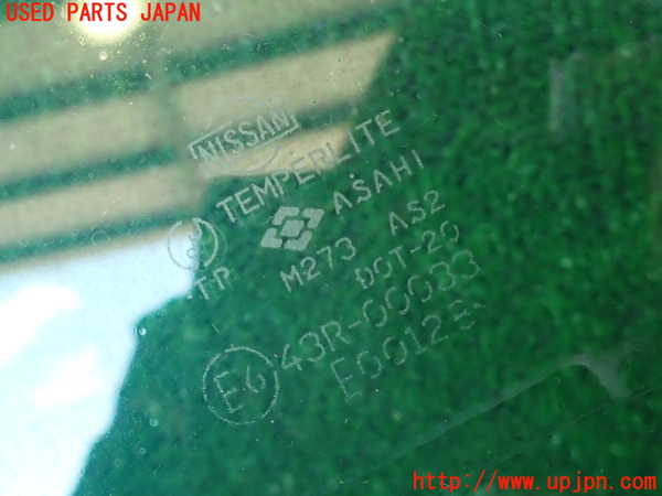 2UPJ-38011372]グロリア ワゴン(WY30)左サイドセンターガラス 中古古 ASAHI M273 43R-00033_m0002.jpg