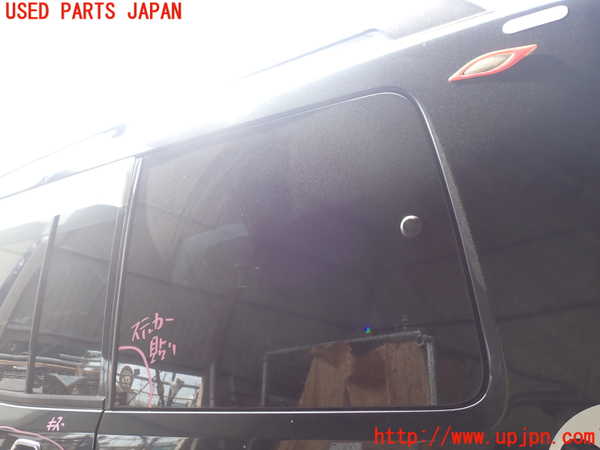 1UPJ-38061382]パジェロ(V75W)左クォーターガラス 中古(43R-00150 M2L3)_m0001.jpg