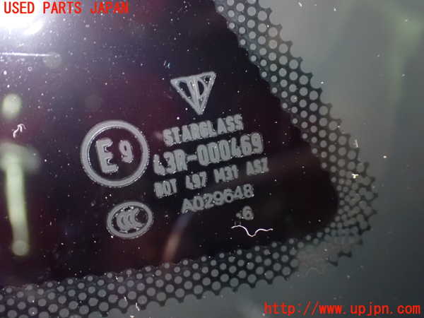 1UPJ-38191380]ポルシェ・ケイマン(98721)右クォーターガラス STARGLASS M31 中古_m0002.jpg