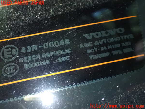 1UPJ-39111380]ボルボ・V40(MB4164T)右クォーターガラス 中古 AGC M189 43R-00048_m0002.jpg