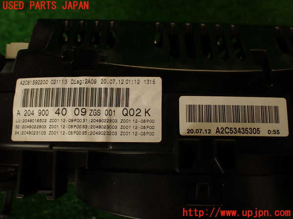 2UPJ-39596170]ベンツ C180(204049)スピードメーター 中古 (W204)_m0004.jpg