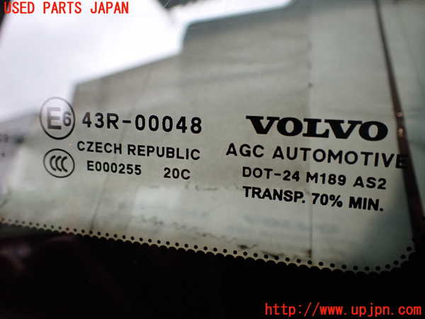 2UPJ-39811380]ボルボ・V40(MB4164T)右クォーターガラス 中古 AGC M189 43R-00048_m0003.jpg