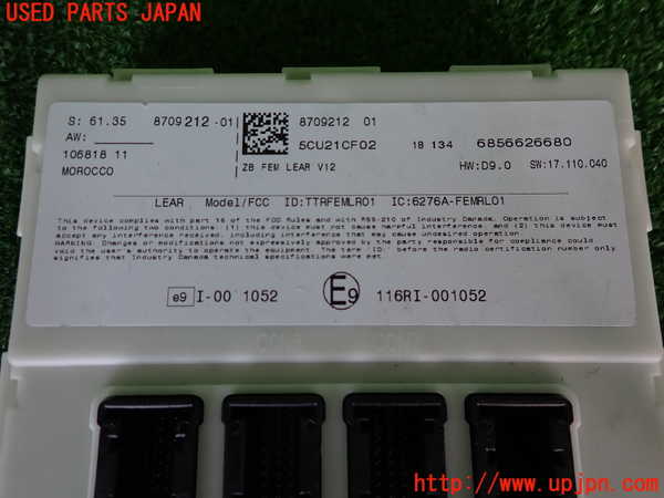 2UPJ-40096148]BMW 320d(8C20)(F30)コンピューター3 (FEM Key) 中古_m0003.jpg