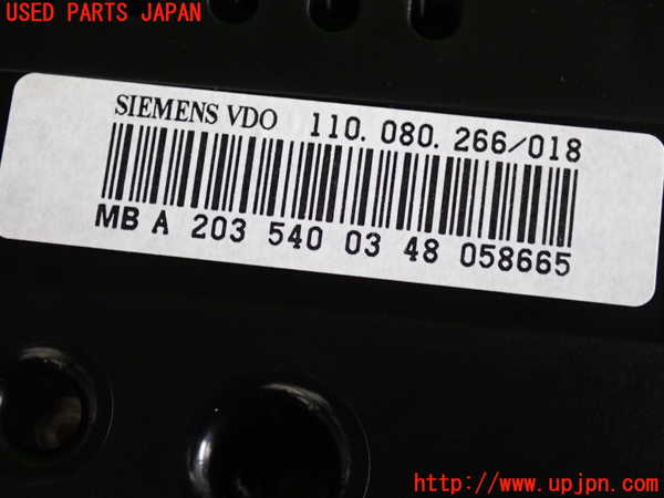 2UPJ-40136170]ベンツ C180 コンプレッサー(203046)(W203系)スピードメーター 中古_m0004.jpg