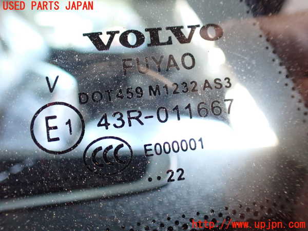 2UPJ-40901382]ボルボ・V60(ZB420TM)左クォーターガラス 中古(43R-011667 M1232)_m0003.jpg