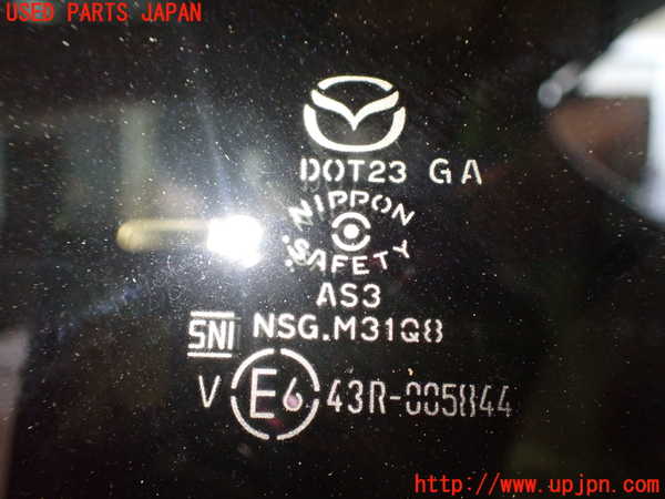 2UPJ-40981382]CX-60(KH3P)左クォーターガラス 中古 (NIPPON SAFETY M31Q8 43R-005844)_m0002.jpg